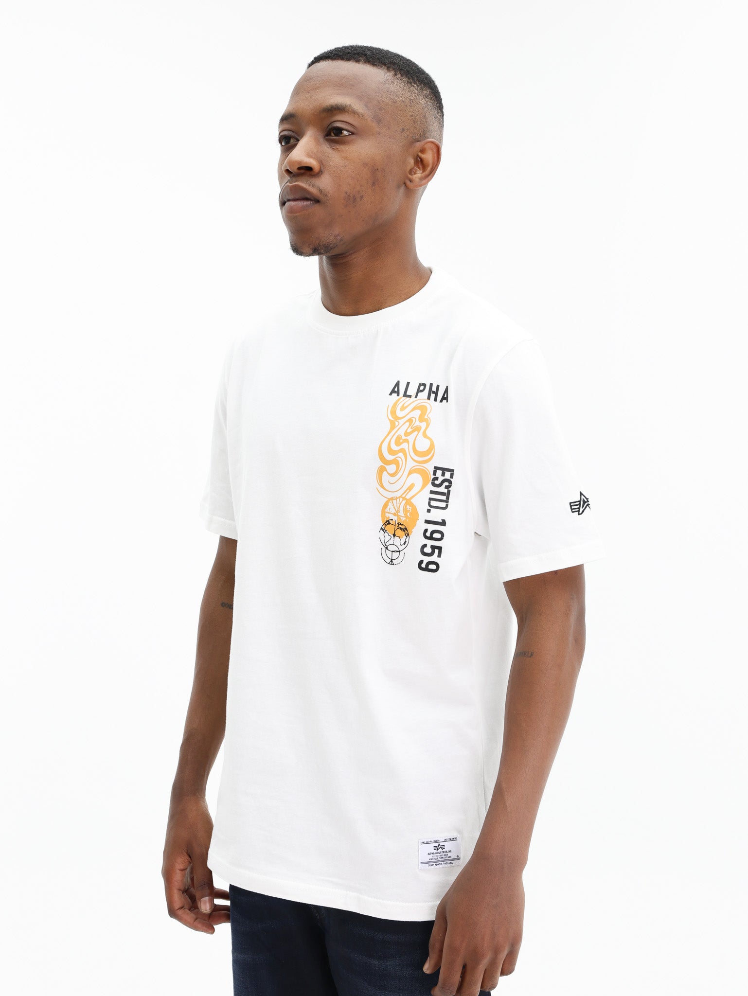 Alpha T-Shirt Global White
